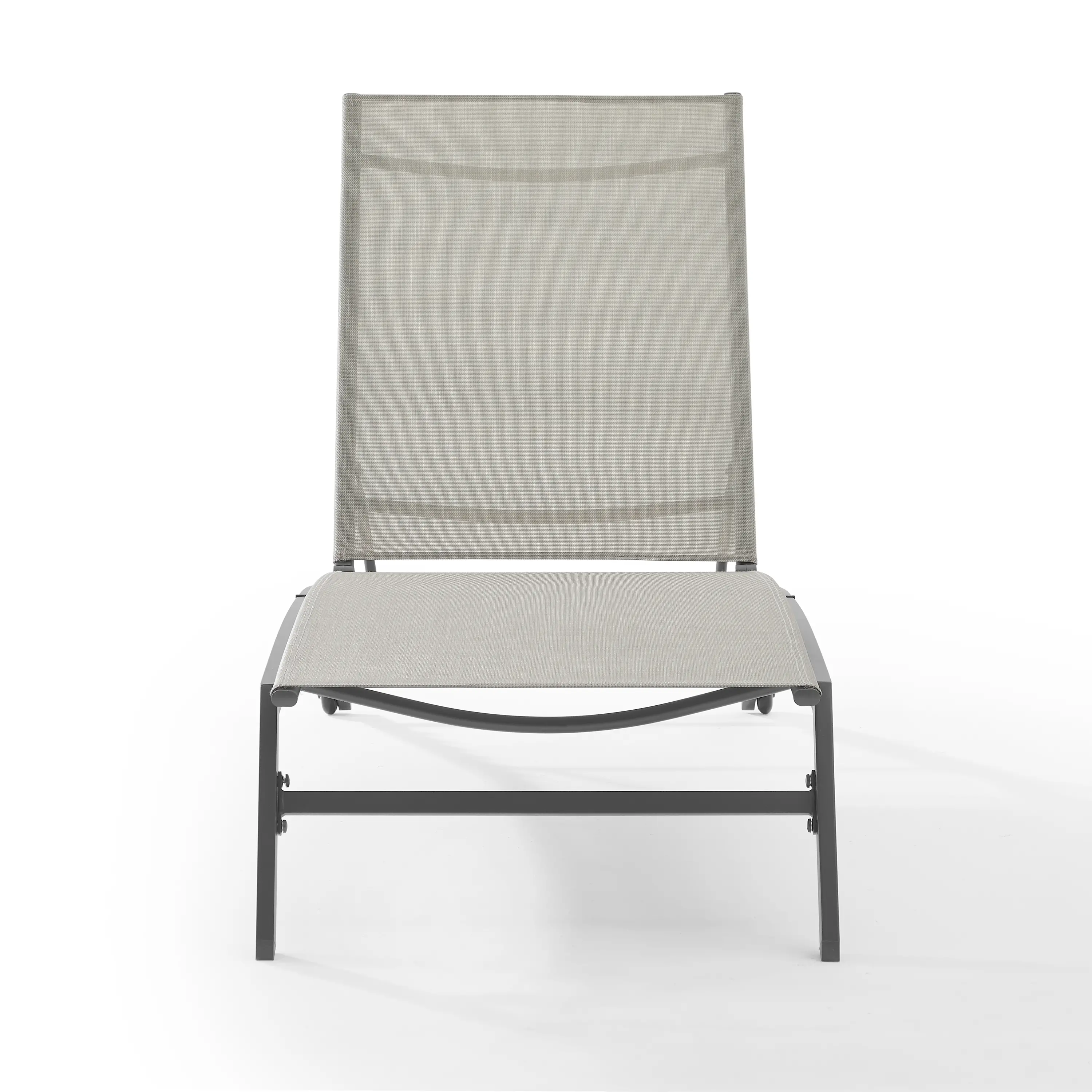 CO6310MB-LG Weaver Gray Outdoor Sling Chaise Lounge-3
