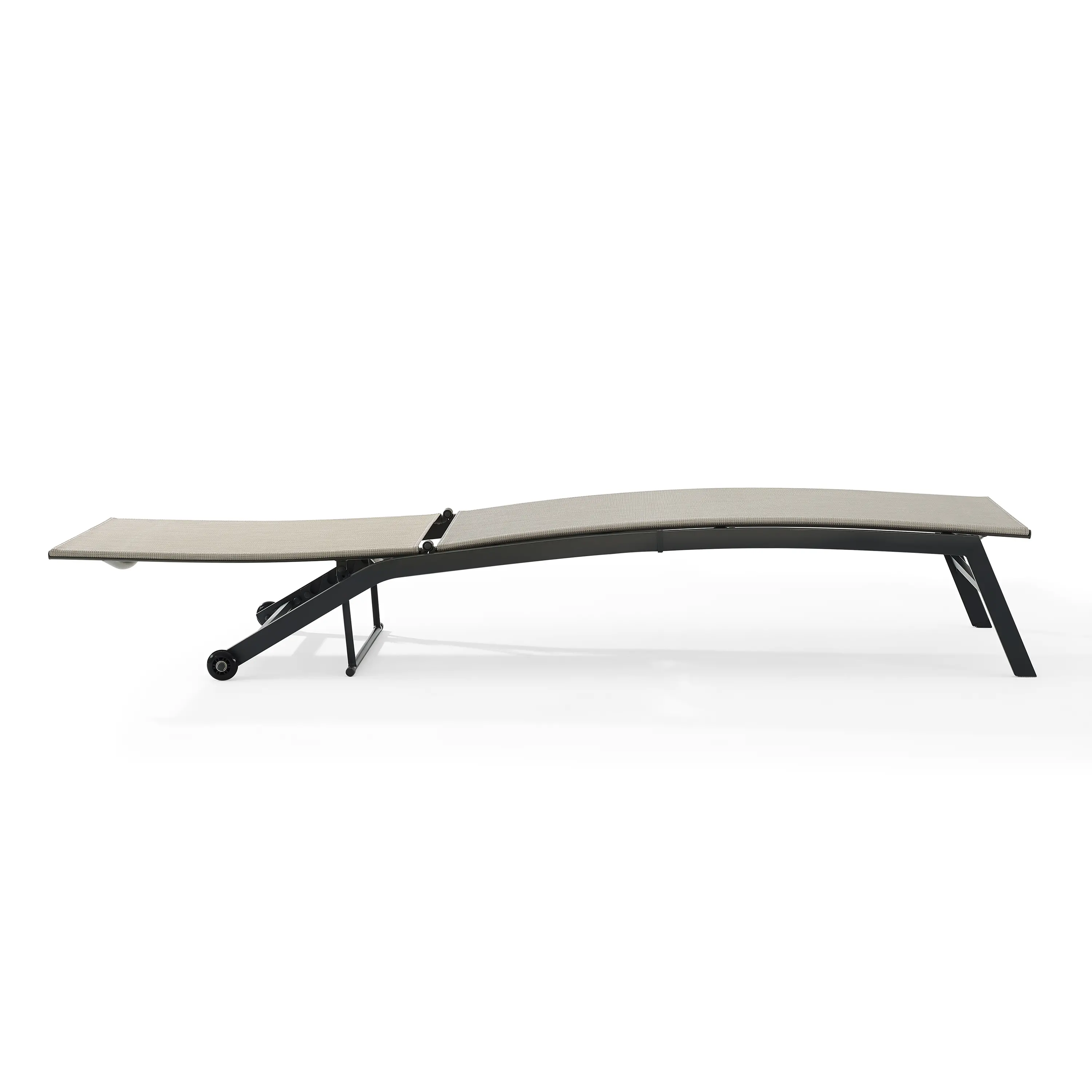 CO6310MB-LG Weaver Gray Outdoor Sling Chaise Lounge-6