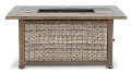 KIT/ART07900P01/FP Potomac Brown Firepit Patio Table
