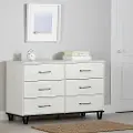 15371 Arlen White Pine 6-Drawer Dresser