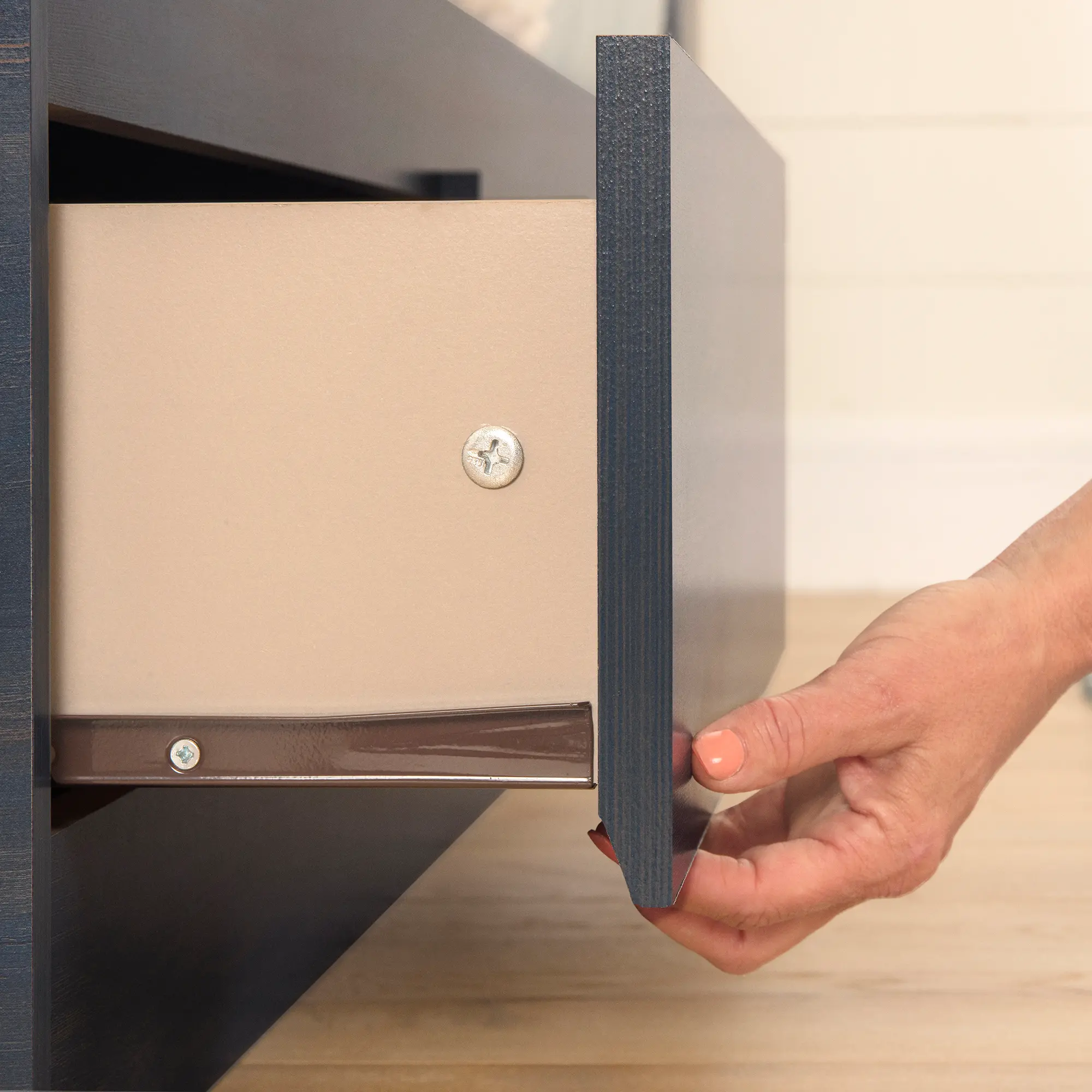 15470 Aviron Blue Twin Storage Bed and Headboard-5