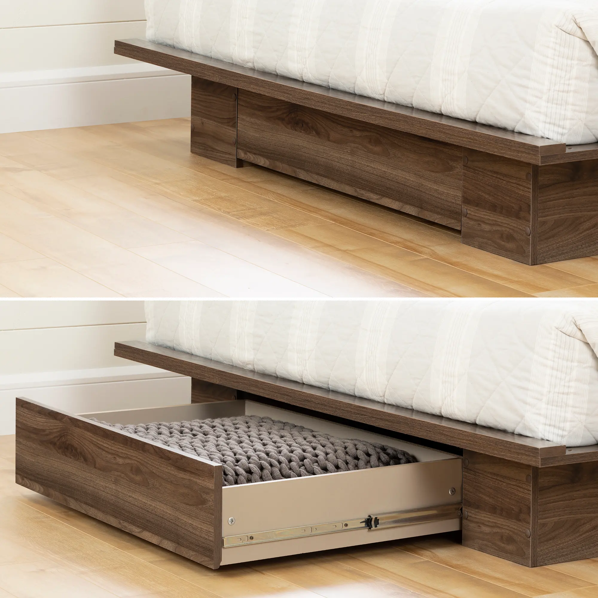 15475 Tao Natural Walnut Full/Queen Bed & Headboard Set-4