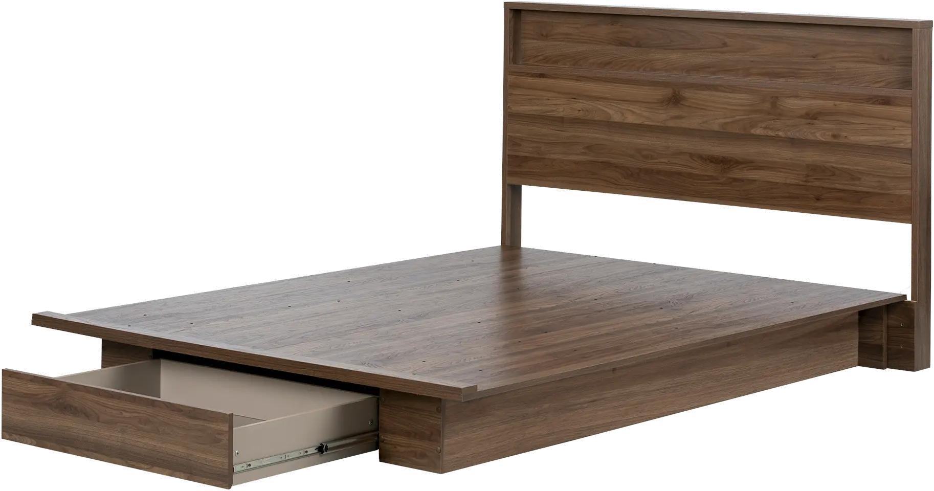 15475 Tao Natural Walnut Full/Queen Bed & Headboard Set-1