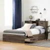 15478 Ulysses Fall Oak Storage Full Bed and Headboard Set