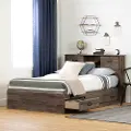 15478 Ulysses Fall Oak Storage Full Bed and Headboard Set