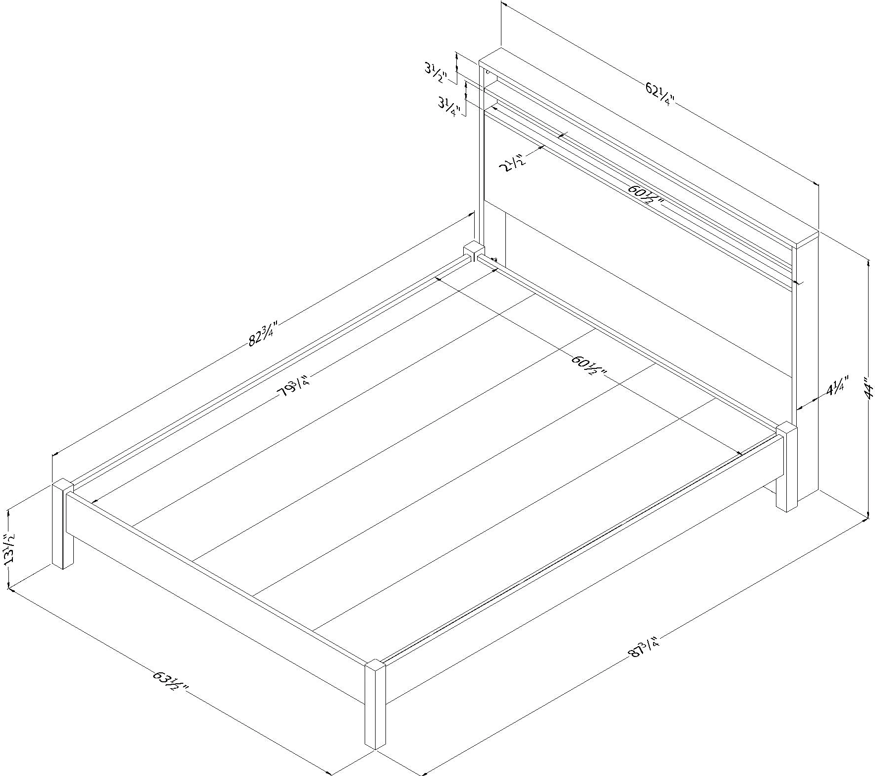 15481 Tao Gray Oak Full/Queen Bed & Headboard Set-6