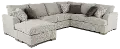 2PC/VILLANOVA/OP1 Villanova Oatmeal Taupe 2 Piece Sectional