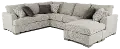 2PC/VILLANOVA/OP2 Villanova Oatmeal Taupe 2 Piece Sectional