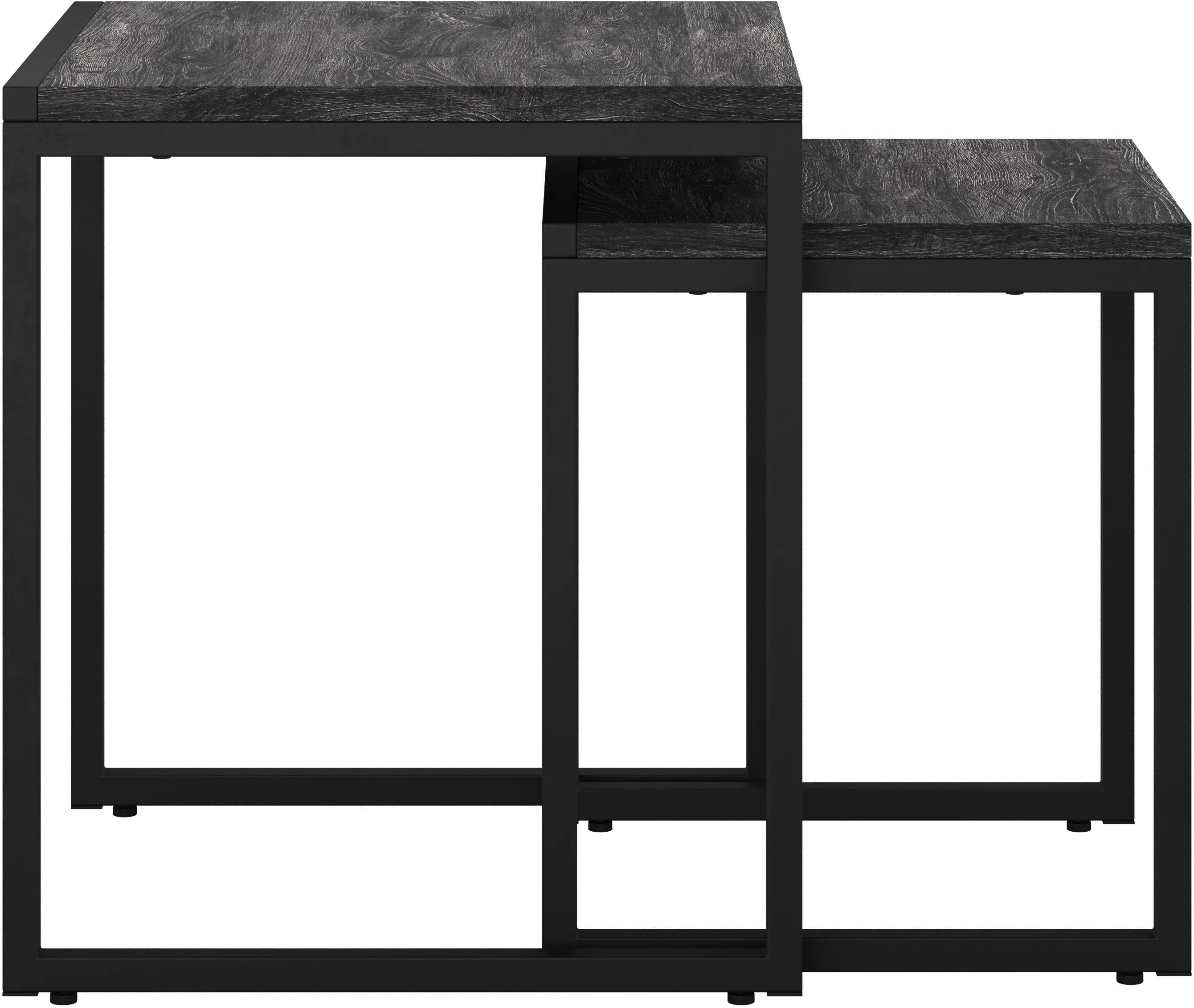 Fort Woth Black Square Nesting Side Tables-1