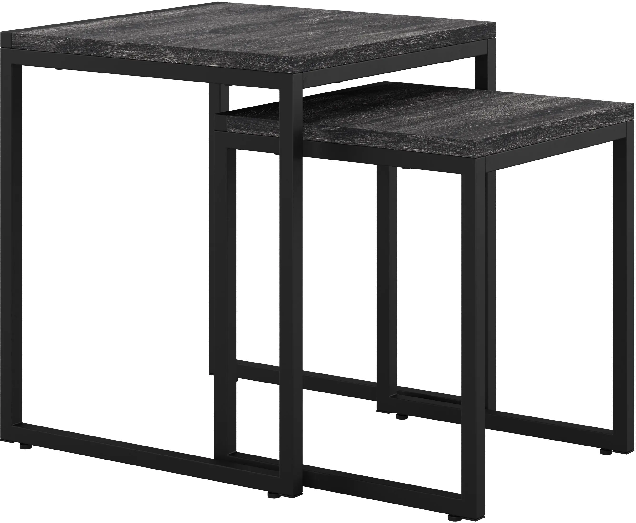 Fort Woth Black Square Nesting Side Tables-3