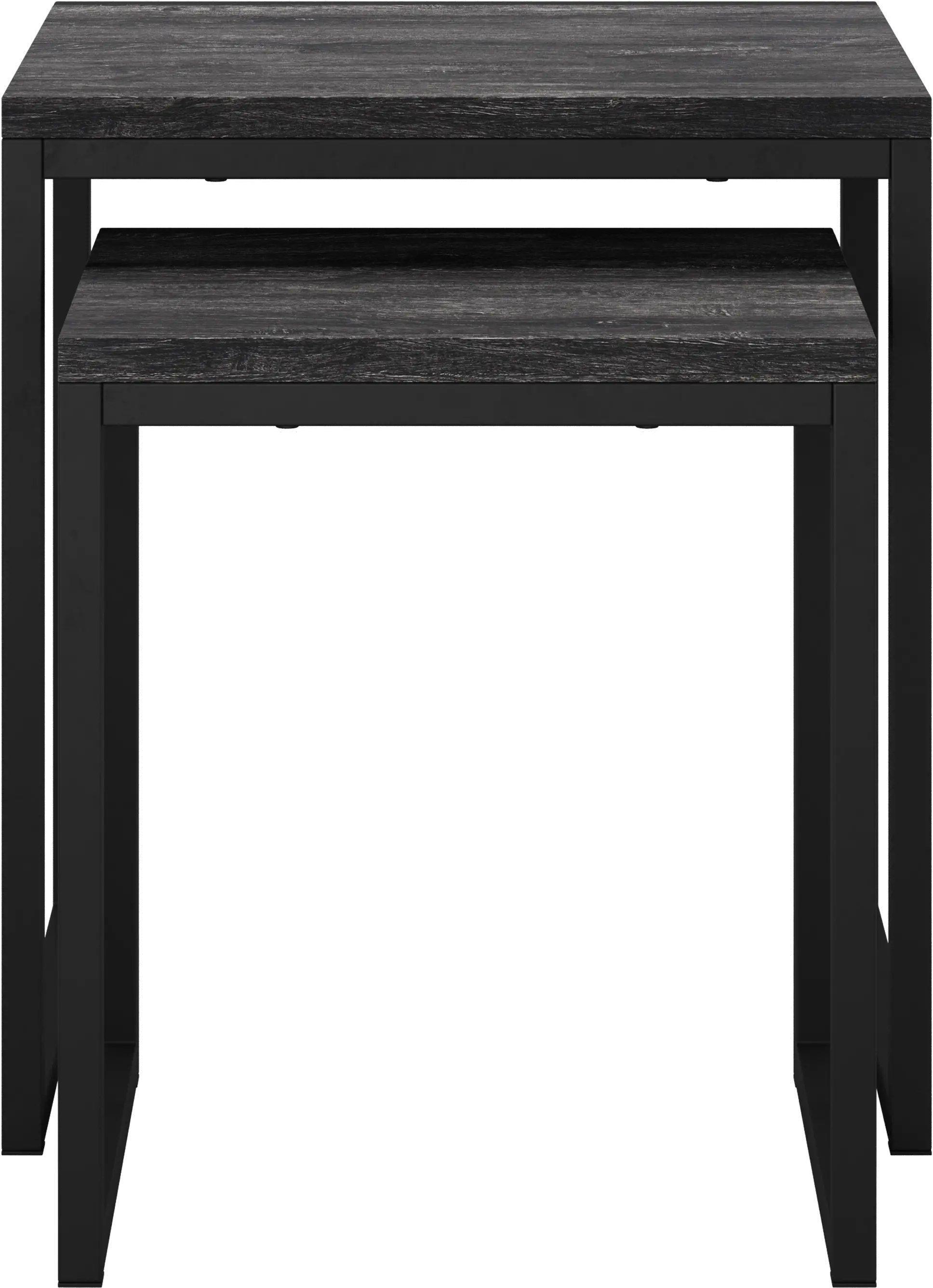 Fort Woth Black Square Nesting Side Tables-4