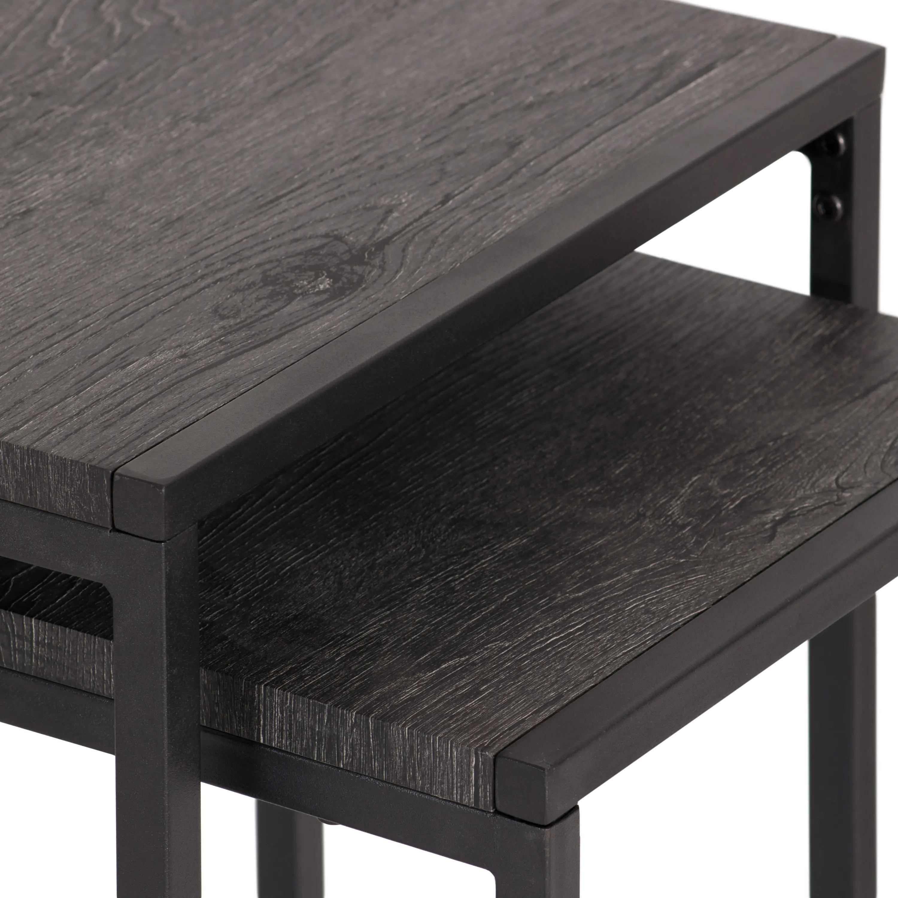 Fort Woth Black Square Nesting Side Tables-5