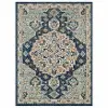 IE308-103/5X8-JENN Whimsey 5 x 8 Jennings Ornamental Blue Area Rug
