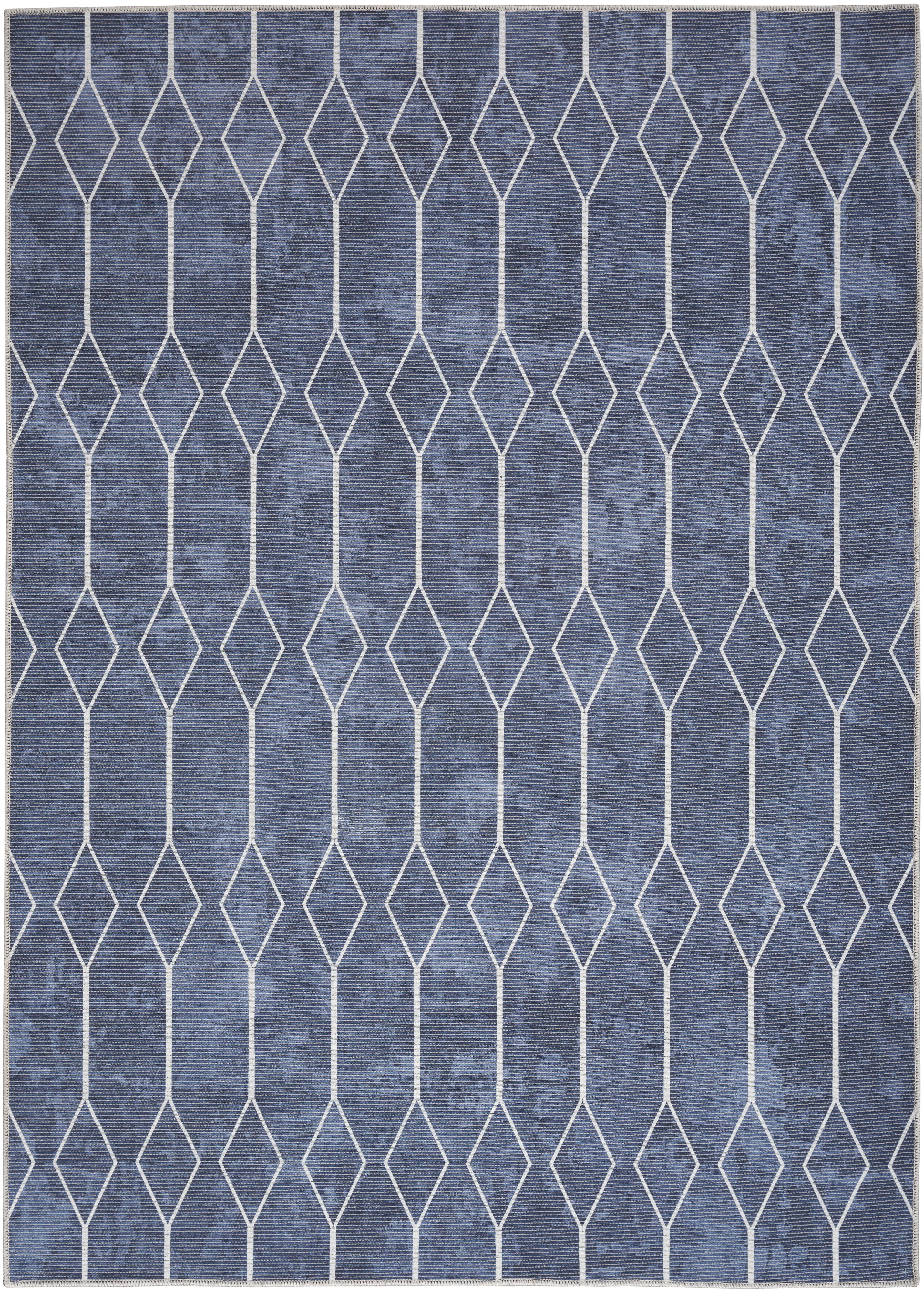 SR107/NAVY-5X8 Nicole Curtis 5 x 7 Navy Geometric Area Rug-7
