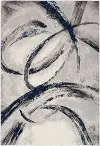 BSKO2/BRUSHSTROK-5X8 Brushstroke 5 x 7 Navy Gray Area Rug