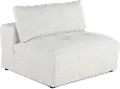 Preston Pearl White Modular Armless Chair