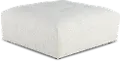 Preston Pearl White Modular Ottoman
