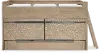 District Weathered Oak Twin Captain's Bed