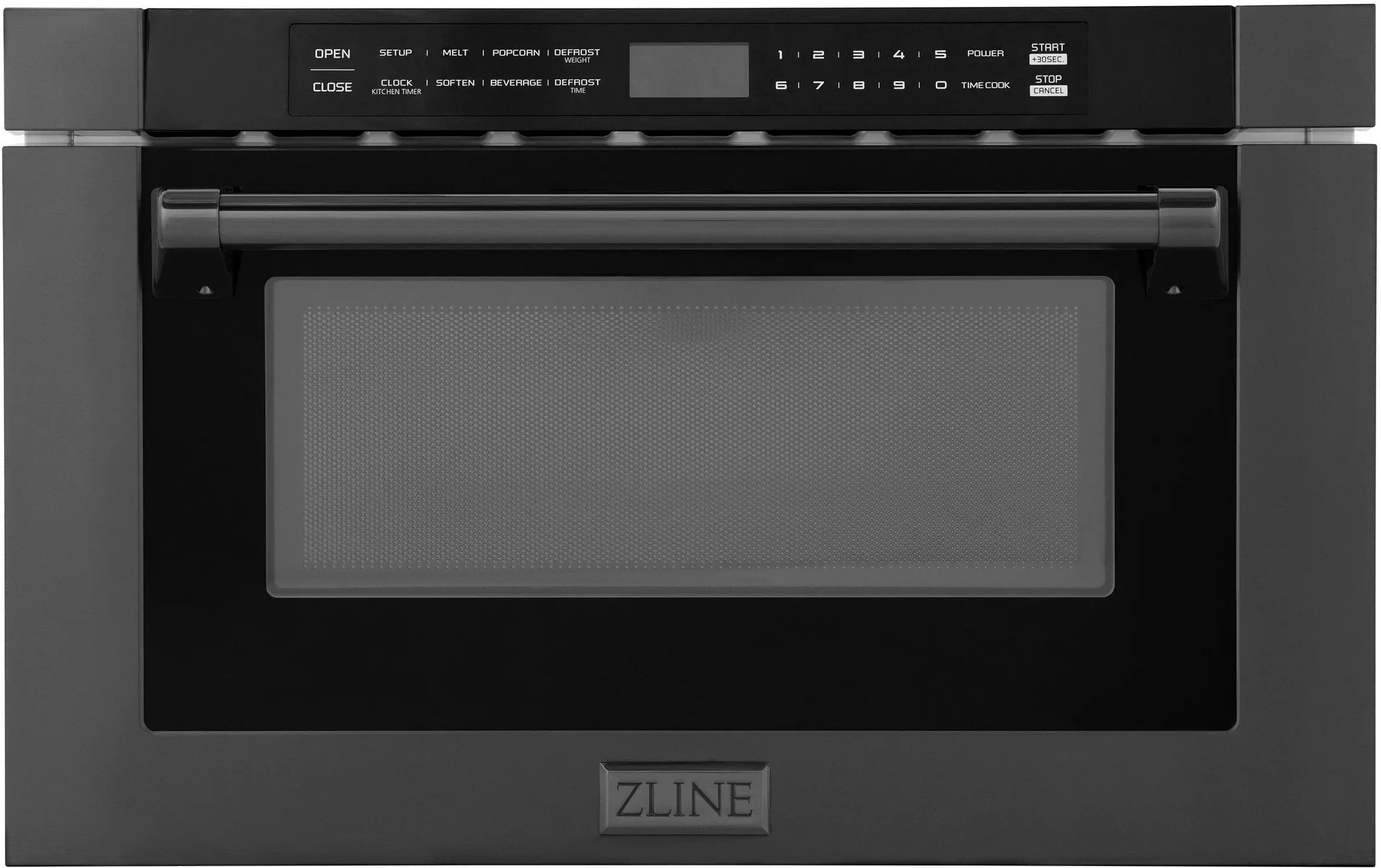 MWD-1-BS-H ZLINE 1.2 cu ft Built In Microwave Drawer - Black Stainless Steel-1