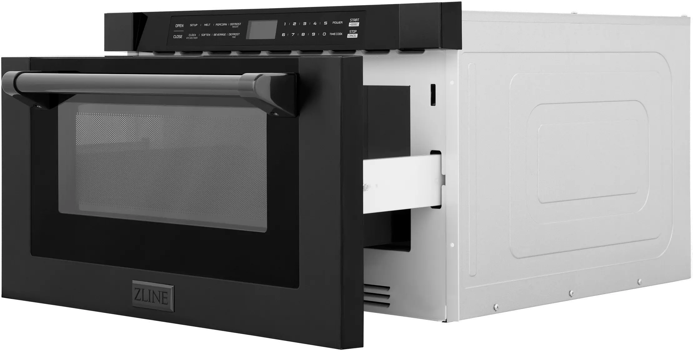 MWD-1-BS-H ZLINE 1.2 cu ft Built In Microwave Drawer - Black Stainless Steel-3