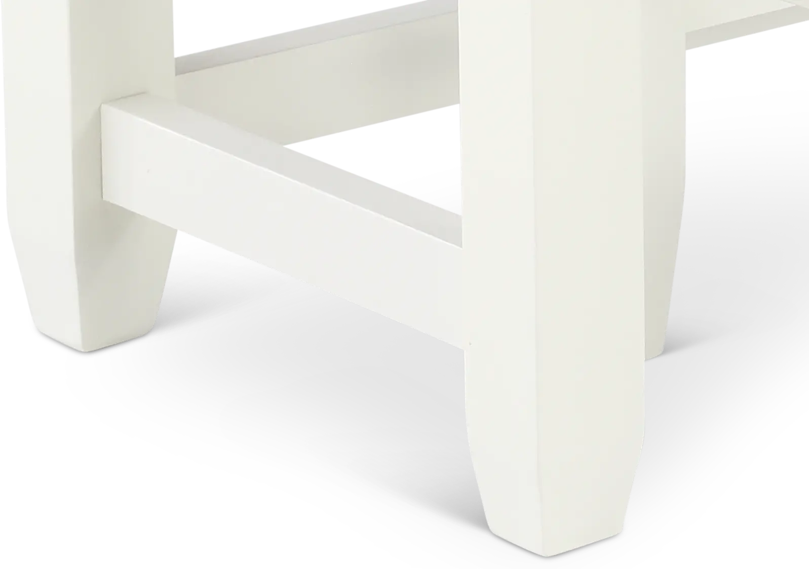 Cordero White Sofa Table and Stool Set-8