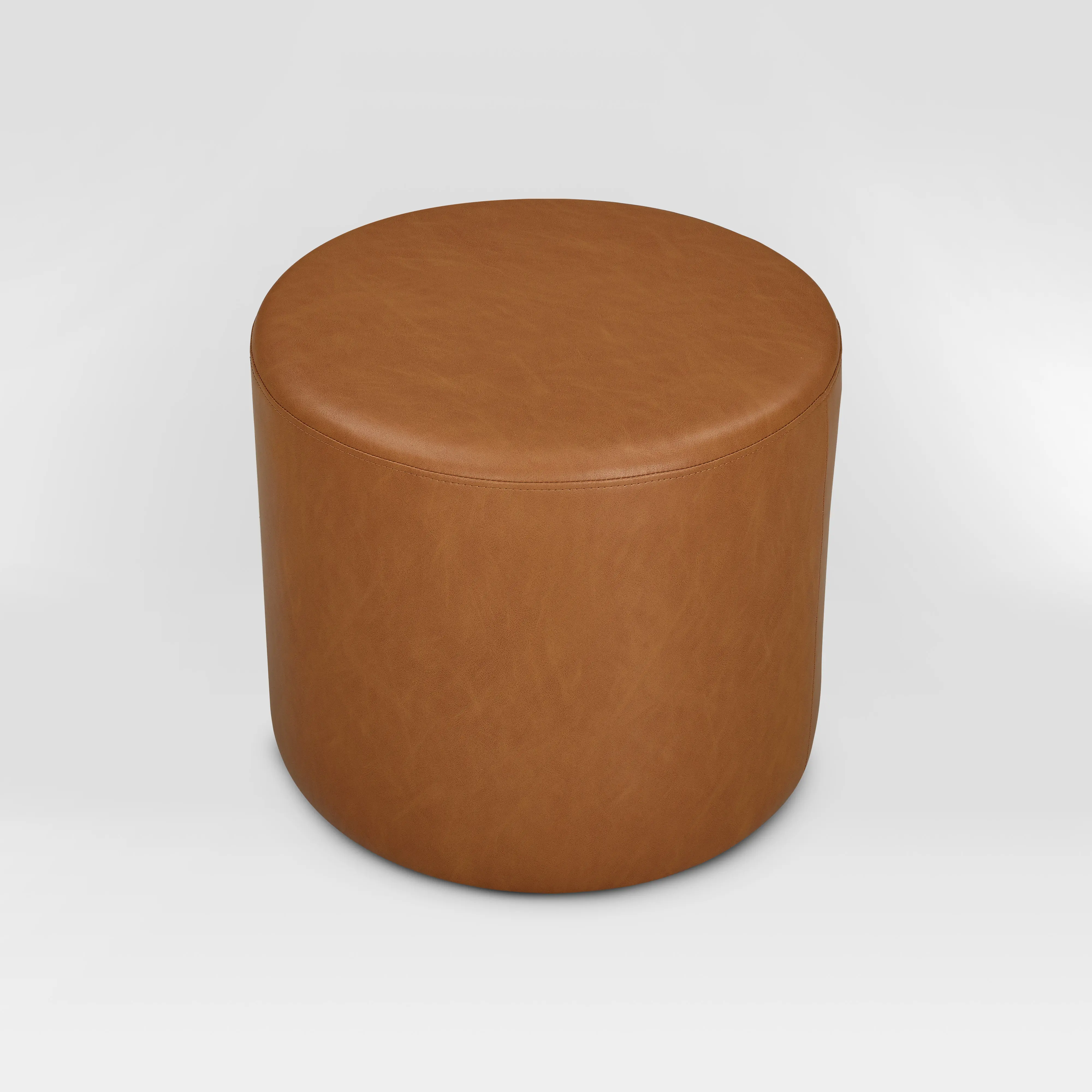 510A001CML Garret Caramel Round Ottoman-6