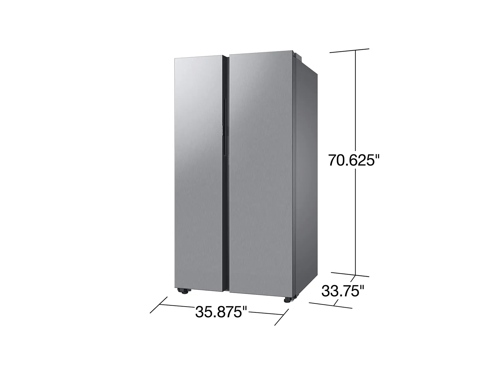 RS28CB7600QL Samsung Bespoke 28 cu ft Side-By-Side Refrigerator - Stainless Steel-3
