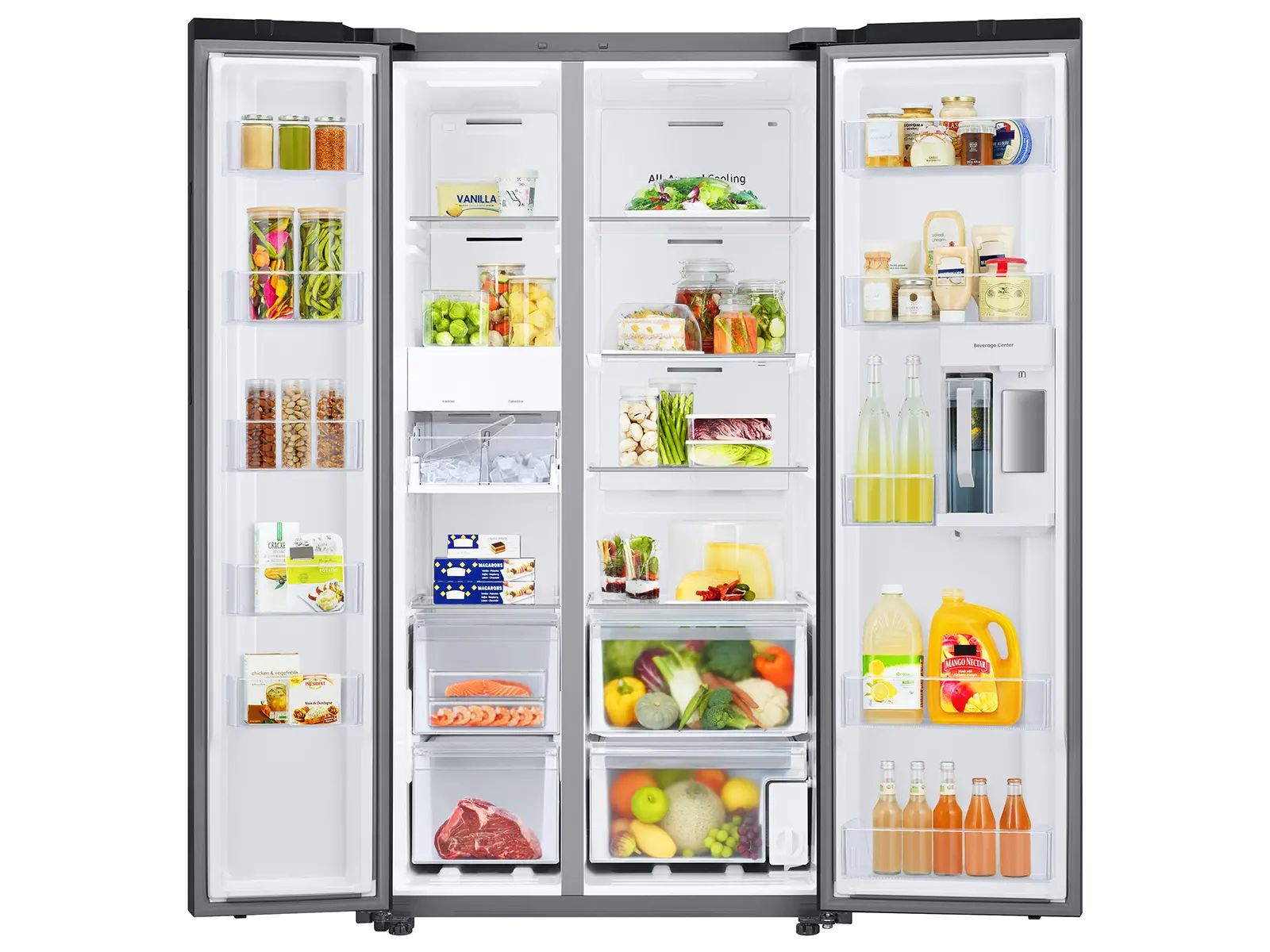 RS28CB7600QL Samsung Bespoke 28 cu ft Side-By-Side Refrigerator - Stainless Steel-7
