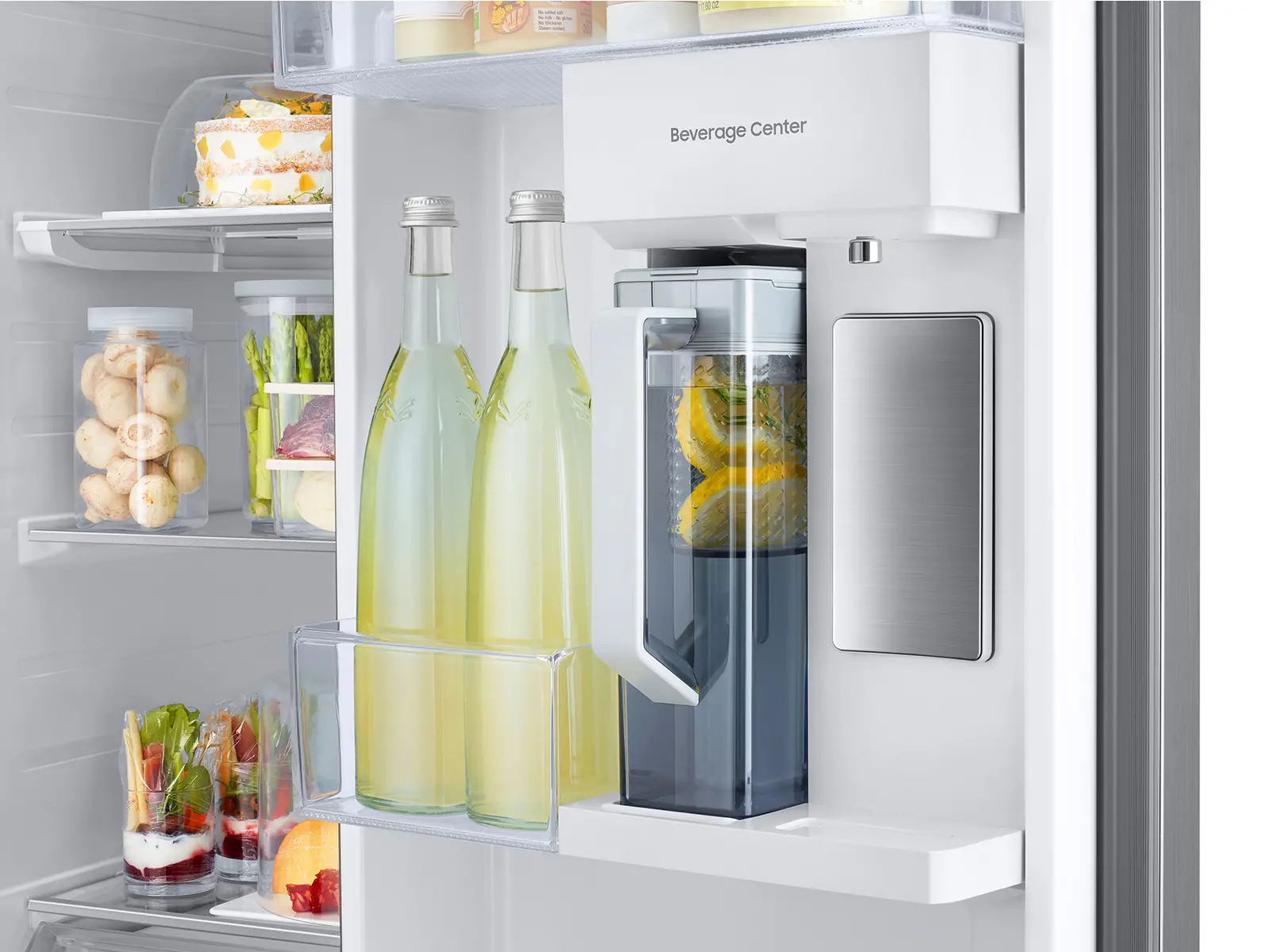 RS28CB7600QL Samsung Bespoke 28 cu ft Side-By-Side Refrigerator - Stainless Steel-8