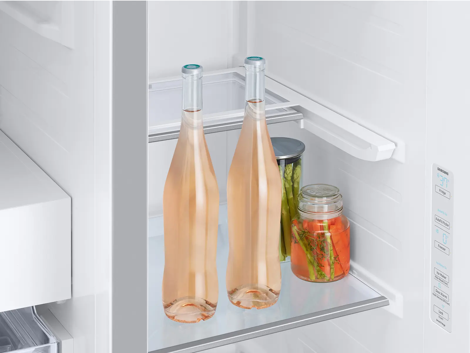 RS28CB760012 Samsung Bespoke 28 cu ft Side-By-Side Refrigerator - White Glass-11