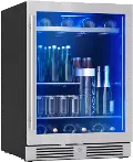 PRB24C01CG Zephyr Presrv Single Zone Beverage Cooler - Stainless Steel