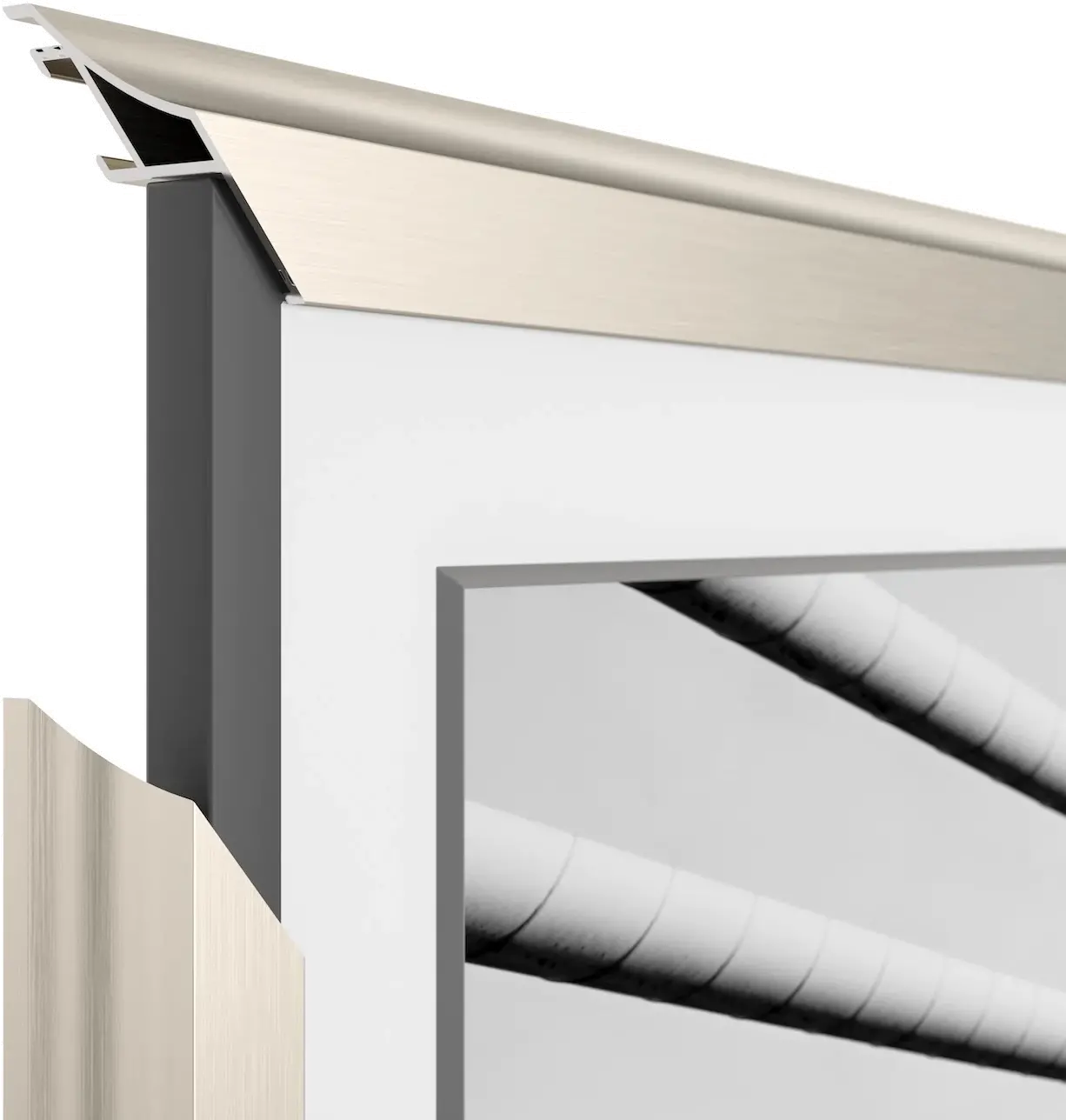 FRM-AL-SC-GSL-50-2021 Frame My TV 50 Alloy Scoop Samsung Frame Bezel - Silver-3
