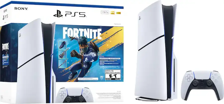 1000049926 Sony PlayStation 5 Slim Console Fortnite Flowering Chaos Bundle-1