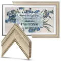 FRM-SF-D5181-85-2021 Frame My TV 85 Samsung The Frame Deco Premiere - Antique White