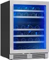 PRW24C02CG Zephyr Presrv Dual Zone Wine Refrigerator - Stainless Steel