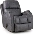 Zena Bolero Graphite Swivel Glider Recliner