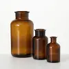 Amber Apothecary Vase Trio