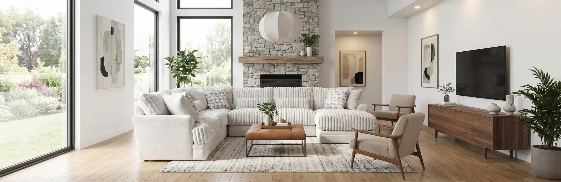 4PC/TITAN/MOONSTRUCK Titan Light Gray 4‑Piece Sectional with Right‑Facing Chaise-2