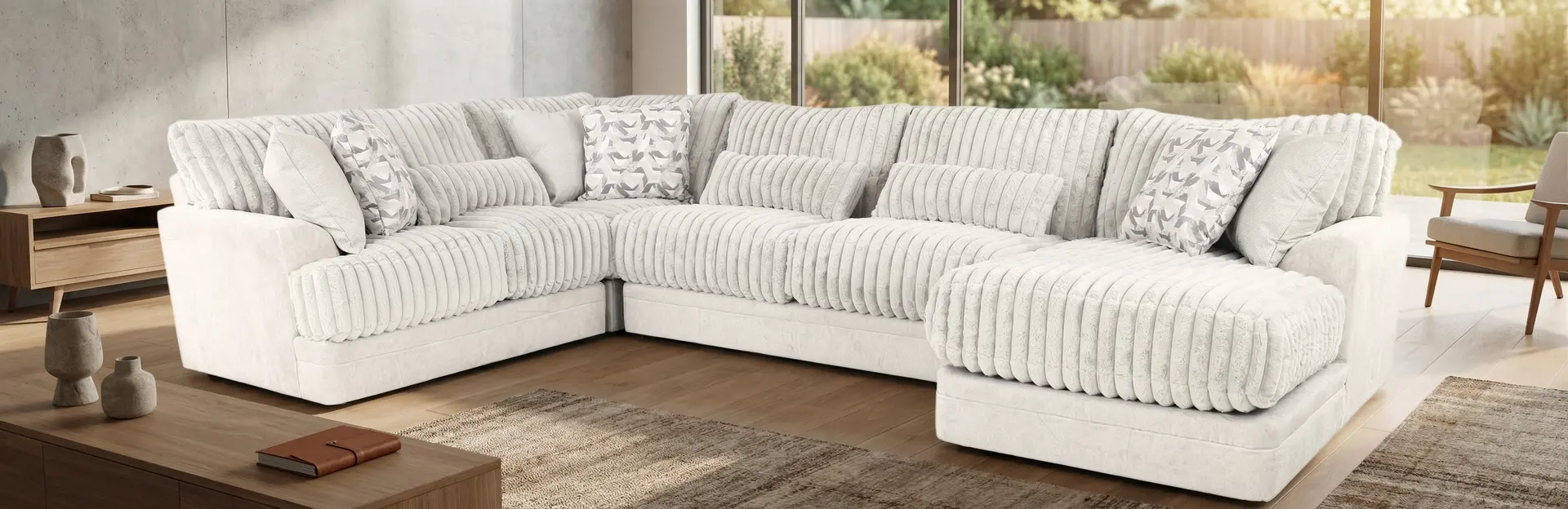 4PC/TITAN/MOONSTRUCK Titan Light Gray 4‑Piece Sectional with Right‑Facing Chaise-8