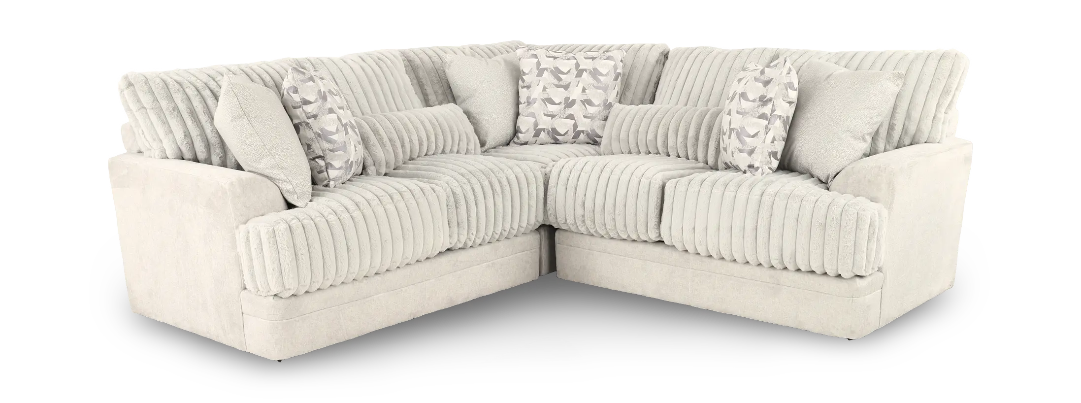 3PC/TITAN/MOONSTRUCK Titan Light Gray 3-Piece Sectional-1