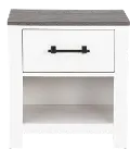 St. James White Nightstand