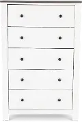 St. James White Chest of Drawers