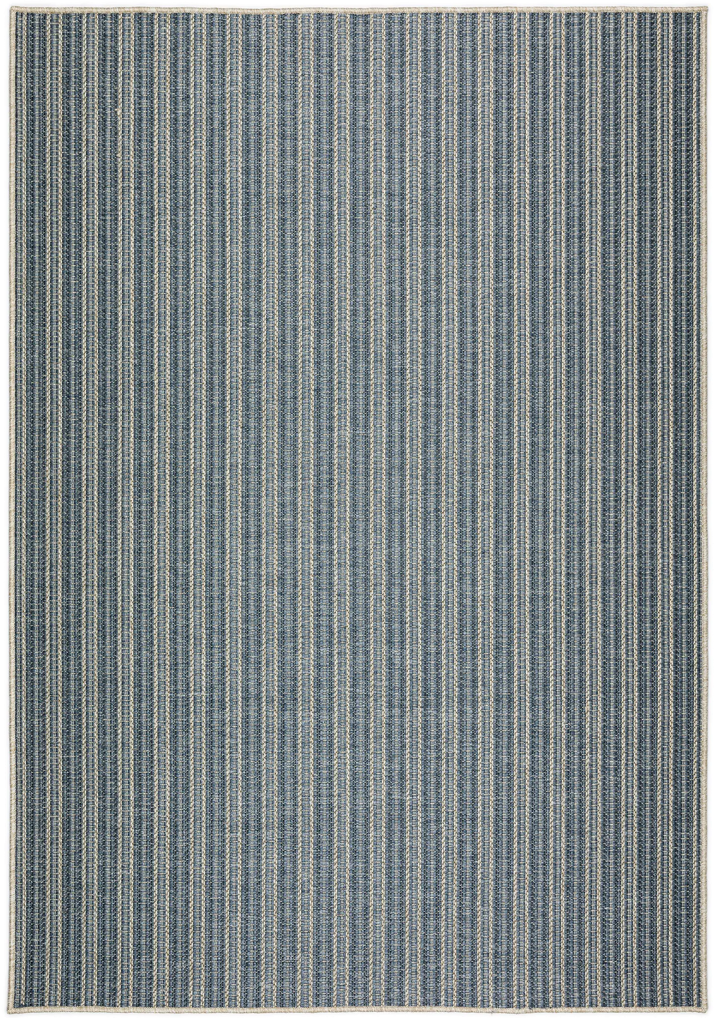 BB2DN5X8-BALI/RUG Bali 5 x 8 Denim Stripe Outdoor Patio Rug-1