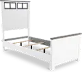 St. James White Twin Bed