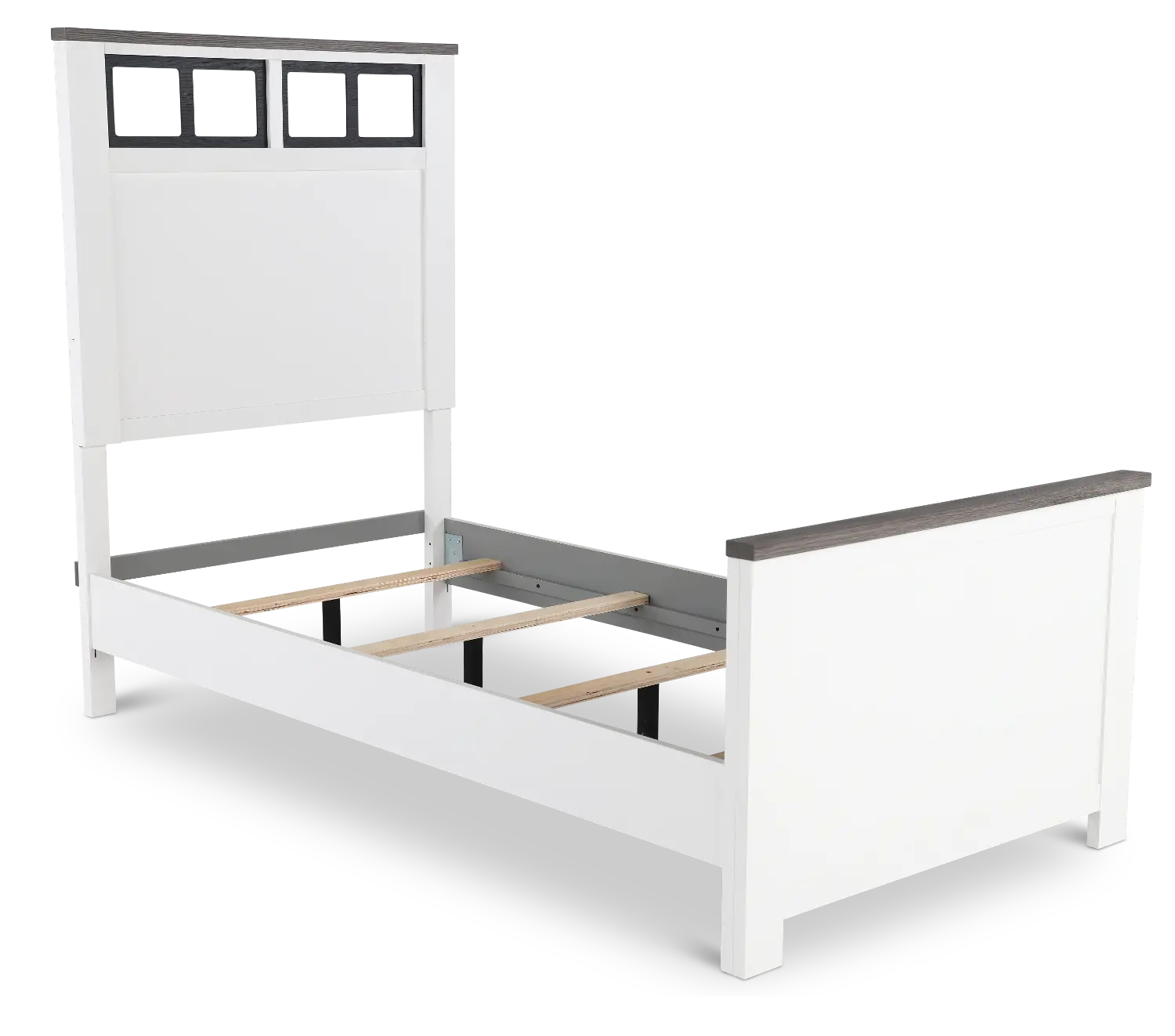 St. James White Twin Bed-1