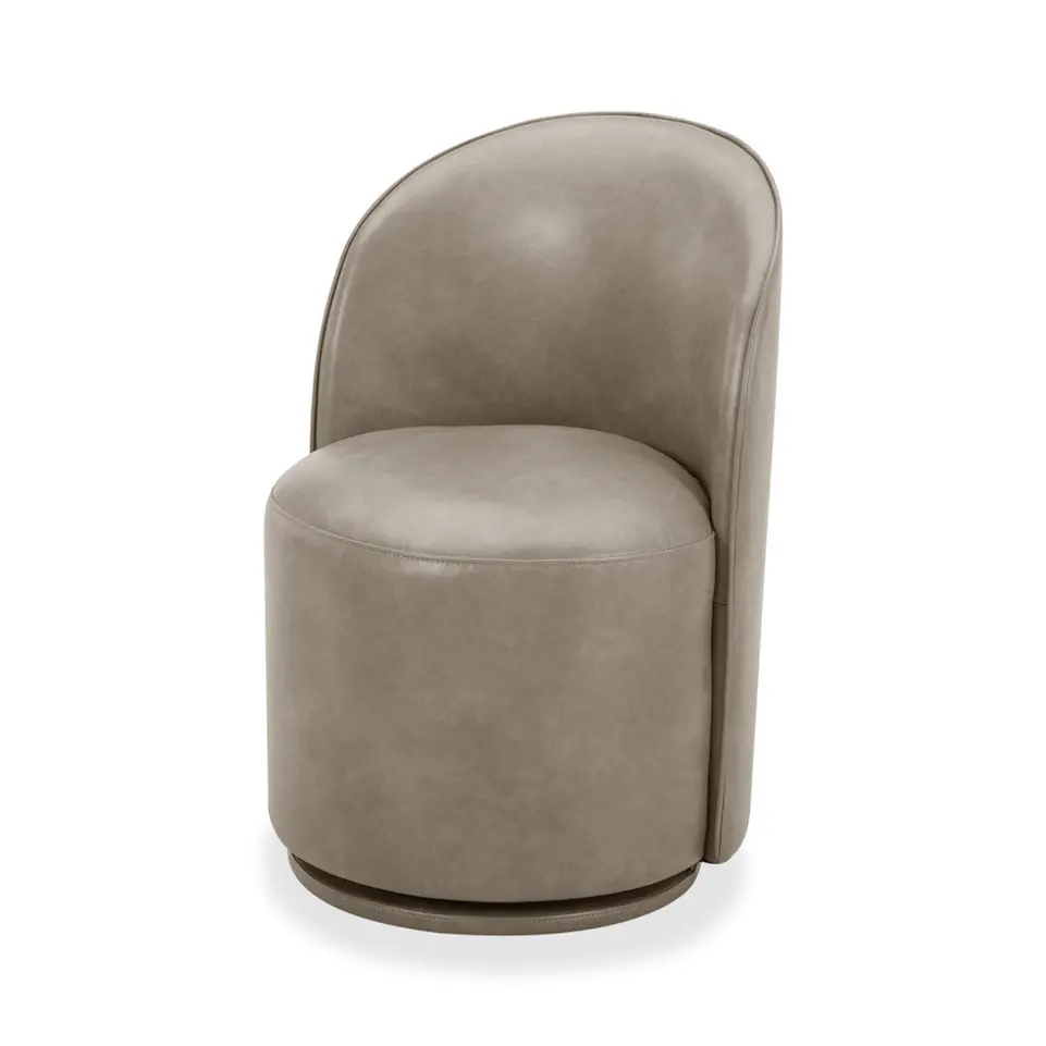 Copley Slate Upholstered Swivel Dining Chair-1