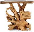 Rustic Natural Teak Root Bar Table