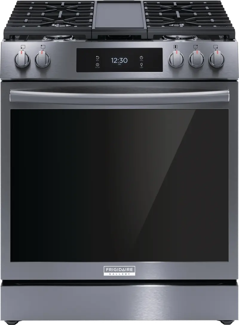 Frigidaire 6 cu ft Gas Range - Black Stainless Steel