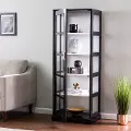 CM1103924 Burland Tall Black Curio Cabinet