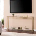 CM1656 Bergen Narrow Gold Metal Console Table